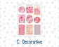 Kit 0254 - B6 - For Sterling Ink And More - Journaling Daily Kit - February - Valentine Village