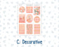 Kit 0278 - B6 - For Sterling Ink And More - Journaling Daily Kit - August - Oops, All Peaches