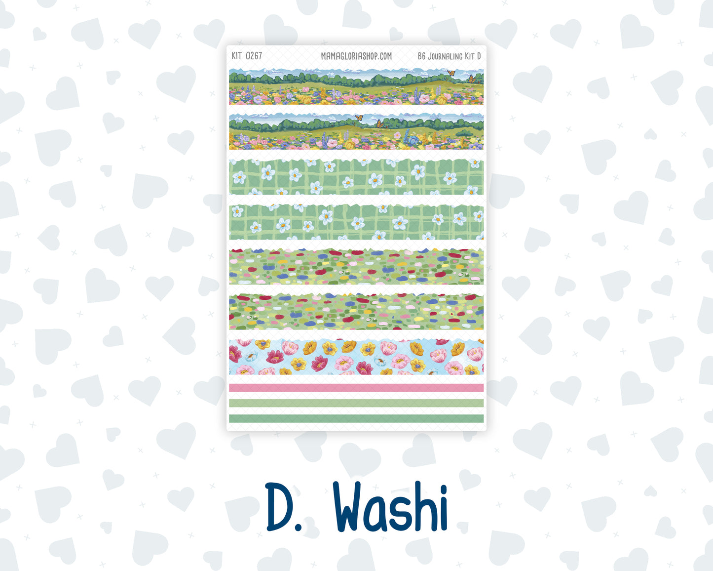 Kit 0267 - B6 - For Sterling Ink And More - Journaling Daily Kit - May - Flowers For Mama