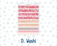 Kit 0254 - B6 - For Sterling Ink And More - Journaling Daily Kit - February - Valentine Village