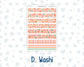 Kit 0278 - B6 - For Sterling Ink And More - Journaling Daily Kit - August - Oops, All Peaches