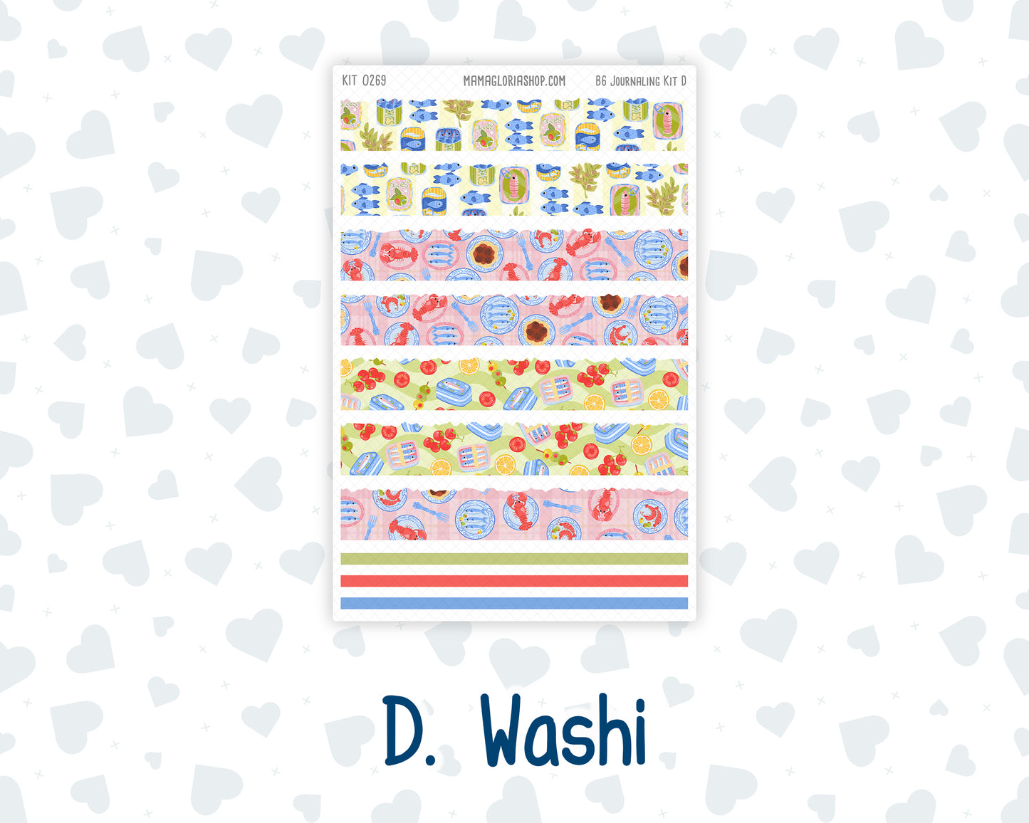 Kit 0269 - B6 - For Sterling Ink And More - Journaling Daily Kit - June - Dolce Mare