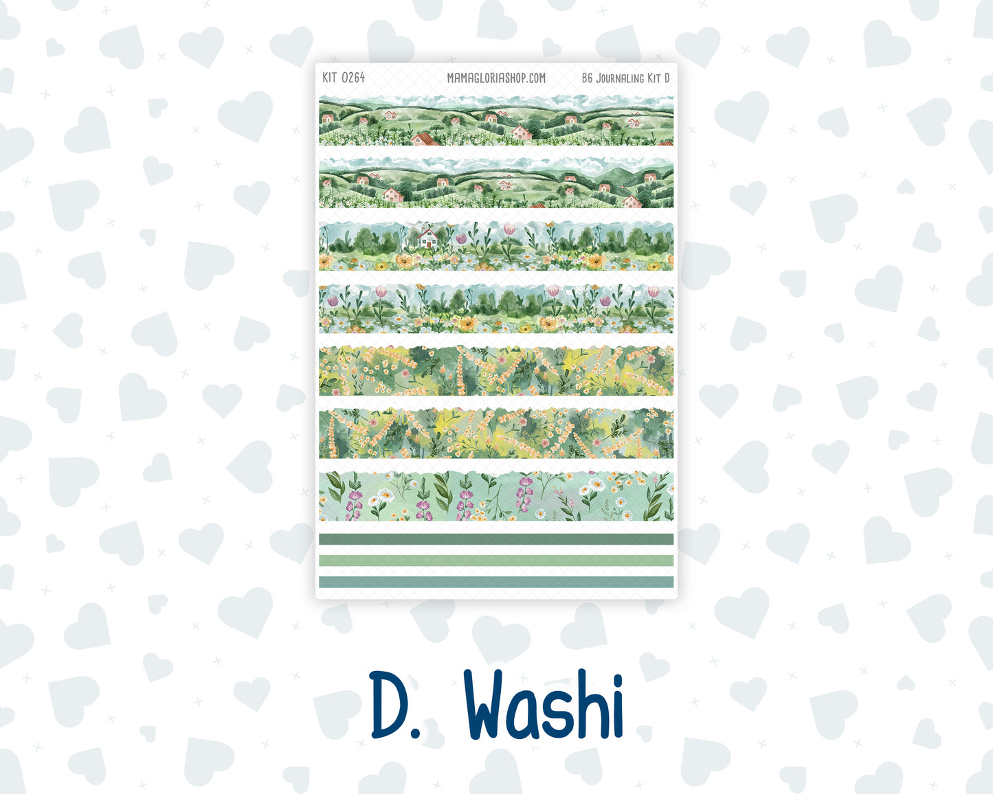 Kit 0264 - B6 - For Sterling Ink And More - Journaling Daily Kit - May - Spring Walk