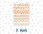 Kit 0228 - B6 - For Sterling Ink And More - Journaling Daily Kit - August - Just Peachy