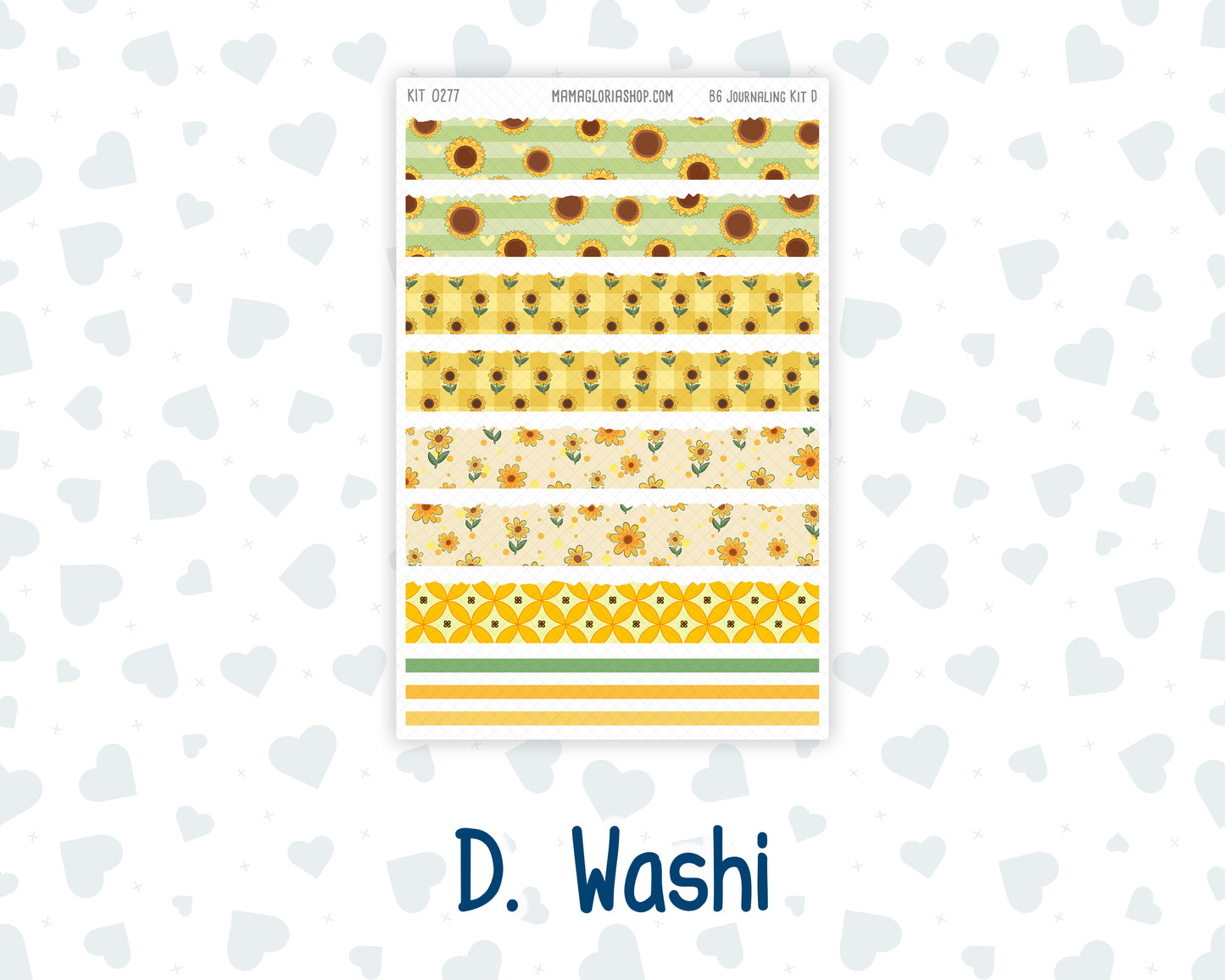 Kit 0277 - B6 - For Sterling Ink And More - Journaling Daily Kit - August - Sunflower Drama Club