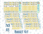 Kit 0274 - Budget - For 7x9 & A5 Planners | Notebooks - July - Sunny Lemon Shore