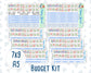 Kit 0279 - Budget - For 7x9 & A5 Planners | Notebooks - August - Not Ready For School