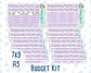 Kit 0263 - Budget - For 7x9 & A5 Planners | Notebooks - April - Lavender Drift