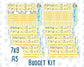 Kit 0227 - Budget - For 7x9 & A5 Planners | Notebooks - July - Lemon Grove