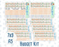 Kit 0259 - Budget - For 7x9 & A5 Planners | Notebooks - March - Spring Garden Chores