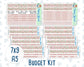 Kit 0257 - Budget - For 7x9 & A5 Planners | Notebooks - March - Blush Garden