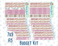 Kit 0307 - Budget - For 7x9 & A5 Planners | Notebooks - December - Velvet Hearth