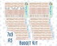 Kit 0301 - Budget - For 7x9 & A5 Planners | Notebooks - November - Sunday Comfort