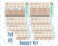 Kit 0303 - Budget - For 7x9 & A5 Planners | Notebooks - November - Into The Woods