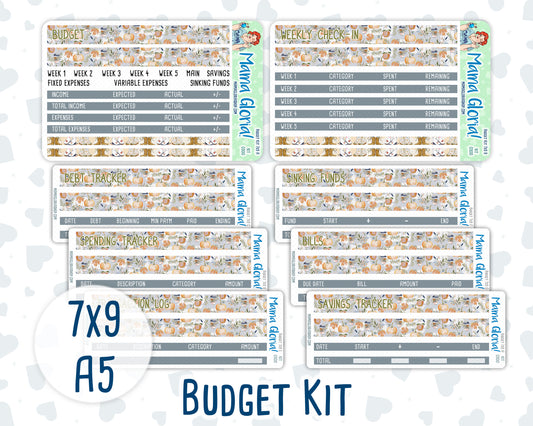 Kit 0300 - Budget - For 7x9 & A5 Planners | Notebooks - October - Autumn Stroll