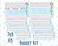Kit 0262 - Budget - For 7x9 & A5 Planners | Notebooks - April - Spring Puffs