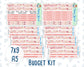 Kit 0294 - Budget - For 7x9 & A5 Planners | Notebooks - September - Rosy Reveria