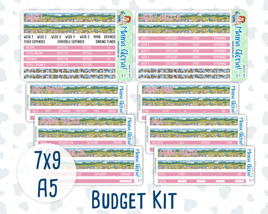 Kit 0267 - Budget - For 7x9 & A5 Planners | Notebooks - May - Flowers For Mama