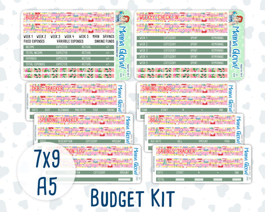 Kit 0306 - Budget - For 7x9 & A5 Planners | Notebooks - December - Jolly Mischief