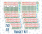 Kit 0306 - Budget - For 7x9 & A5 Planners | Notebooks - December - Jolly Mischief
