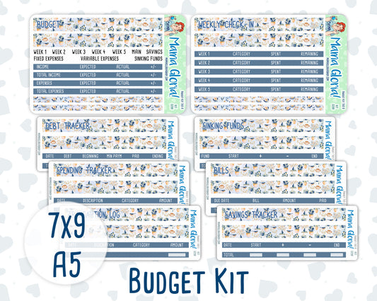 Kit 0299 - Budget - For 7x9 & A5 Planners | Notebooks - October - Book Nook