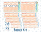 Kit 0228 - Budget - For 7x9 & A5 Planners | Notebooks - August - Just Peachy