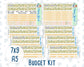 Kit 0280 - Budget - For 7x9 & A5 Planners | Notebooks - Half Past Six In August