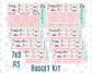 Kit 0297 - Budget - For 7x9 & A5 Planners | Notebooks - October - Pink Spell