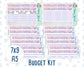 Kit 0252 - Budget - For 7x9 & A5 Planners | Notebooks - February - Tokyo Candy Cloud