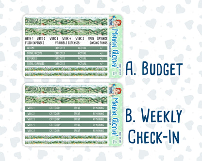 Kit 0264 - Budget - For 7x9 & A5 Planners | Notebooks - May - Spring Walk