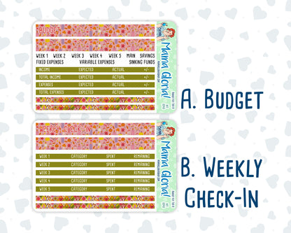 Kit 0240 - Budget - For 7x9 & A5 Planners | Notebooks - November - Cozy Thanksgiving