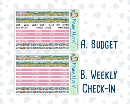 Kit 0267 - Budget - For 7x9 & A5 Planners | Notebooks - May - Flowers For Mama