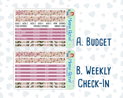 Kit 0307 - Budget - For 7x9 & A5 Planners | Notebooks - December - Velvet Hearth