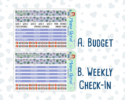 Kit 0258 - Budget - For 7x9 & A5 Planners | Notebooks - March - Plant Therapy