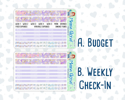 Kit 0252 - Budget - For 7x9 & A5 Planners | Notebooks - February - Tokyo Candy Cloud