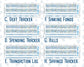 Kit 0265 - Budget - For 7x9 & A5 Planners | Notebooks - May - Honeybee Sky