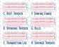 Kit 0253 - Budget - For 7x9 & A5 Planners | Notebooks - February - Rosy Daydreams