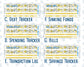 Kit 0274 - Budget - For 7x9 & A5 Planners | Notebooks - July - Sunny Lemon Shore