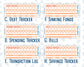 Kit 0228 - Budget - For 7x9 & A5 Planners | Notebooks - August - Just Peachy