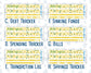 Kit 0227 - Budget - For 7x9 & A5 Planners | Notebooks - July - Lemon Grove