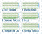 Kit 0256 - Budget - For 7x9 & A5 Planners | Notebooks - March - Froggy Luck