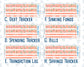 Kit 0278 - Budget - For 7x9 & A5 Planners | Notebooks - August - Oops, All Peaches