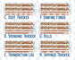 Kit 0296 - Budget - For 7x9 & A5 Planners | Notebooks - September - Coffee Break