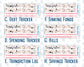 Kit 0297 - Budget - For 7x9 & A5 Planners | Notebooks - October - Pink Spell