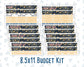 Kit 0248 - Budget - For 8.5x11 Planners | Notebooks - January - Midnight Countdown