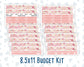 Kit 0294 - Budget - For 8.5x11 Planners | Notebooks - September - Rosy Reveria