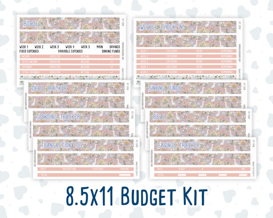 Kit 0266 - Budget - For 8.5x11 Planners | Notebooks - May - Froggy Lake Picnic