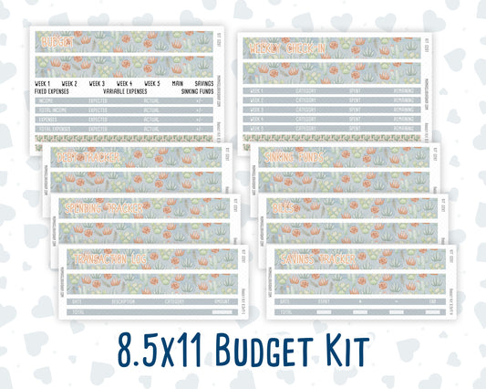 Kit 0261 - Budget - For 8.5x11 Planners | Notebooks - April - Llama Spring