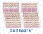 Kit 0307 - Budget - For 8.5x11 Planners | Notebooks - December - Velvet Hearth