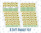 Kit 0277 - Budget - For 8.5x11 Planners | Notebooks - August - Sunflower Drama Club